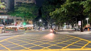 MIDNIGHT WALKING IN COPACABANA | RIO DE JANEIRO, BRAZIL【4K】