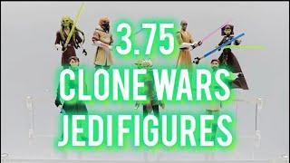 My 3.75 Star Wars The Clone Wars Jedi figure collection!