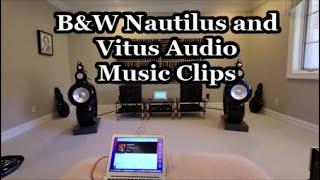 B&W Nautilus Speakers and Vitus amplifiers - Music Clips in an Amazing Audiophile's Home