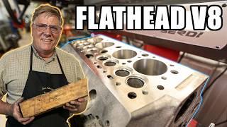 Using A MODERN Machine To Cut A Flathead Ford V8 Valve Job!