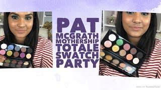 PAT MCGRATH MOTHERSHIP TOTALE SWATCH PARTY!| Karen Harris Makeup