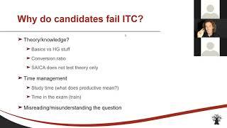 SAICA ITC - Why do Candidates Generally Fail? And what can they do about it? #ITC2022