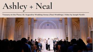 Ashley & Neal's Wedding at The Treasury on The Plaza | St. Augustine Wedding Venue