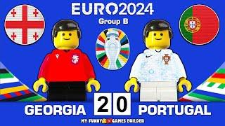 Georgia vs Portugal 2-0 - All Goals & Highlights EURO 2024 ( Group F ) Lego Football