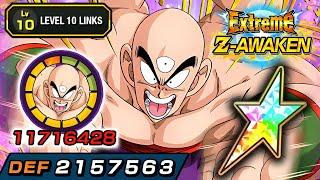 100% EZA INT TIEN LEVEL 10 LINKS + STICKER EFFECT! Dragon Ball Z Dokkan Battle