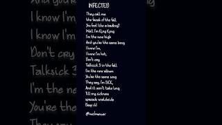 Sickick - Infected lyrics #sickick #infected #englishlyrics #youtubeshorts #trending #explore #fyp