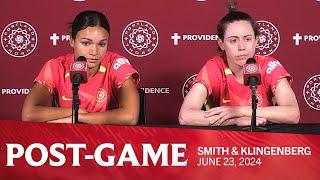 Postgame | Sophia Smith, Meghan Klingenberg on match vs. KC