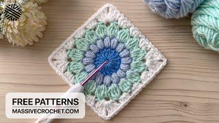 Crochet a SUPER EASY & LOVELY Granny Square for Beginners