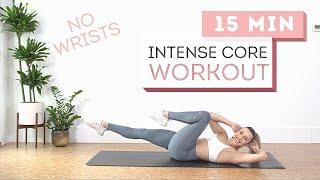 15 min INTENSE CORE WORKOUT // No Wrists