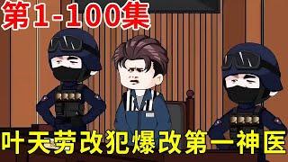 都市圣手医圣第1-100集：叶天从劳改犯爆改第一神医，不仅武功高强无人能比，而且侠肝义胆为人仗义！可这也为他招来了不少小人【叶天动画】