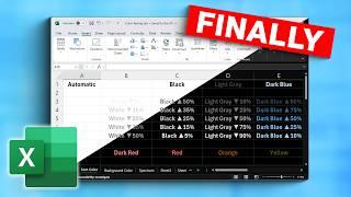 Microsoft Excel FINALLY Has Dark Mode