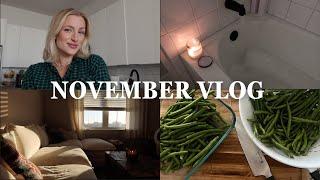 VLOG: cozy at home, thanksgiving cooking, new car