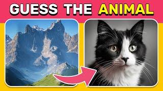 Guess the Hidden Animals by ILLUSIONS  Optical Illusion Hard Quiz