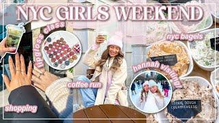 New York City Girls Weekend🩷 | @HannahElise Visiting, Lip Lab, Bagels, Shopping | Lauren Norris