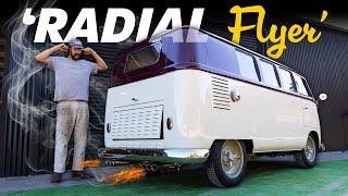 First Fire-Up! VW Split Window with Radial Aircraft Engine – Sounds Terrifying!