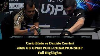 Carlo Biado 2024 UK OPEN POOL CHAMPIONSHIP Full Highlights vs Daniele Corrieri