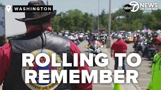 Thousands of bikers honor military heroes in DC's 'Rolling to Remember'