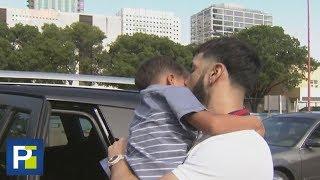 En exclusiva: El emotivo reencuentro de Anuel AA con su hijo al salir de la cárcel en Miami