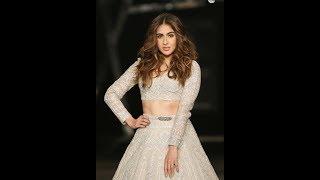 Sara Ali Khan First Ramp Walk India couture week at FDCI India couture week 2019