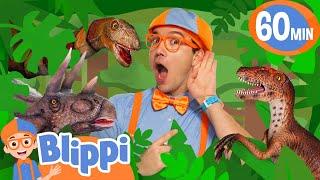 Blippi Talks To The Dinosaurs - Blippi | Educational Videos for Kids