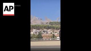 Video appears to show rockets landing in Safed, Israel