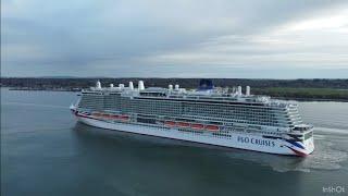 Cruise ship Arvia from P&O CRUISES departing Southampton 16/04/23