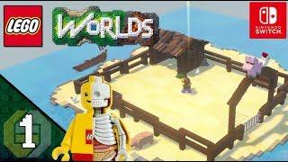 Lego Worlds Let's Play  1  Gleich am Anfang einen Absturz  Switch Edition  Deutsch