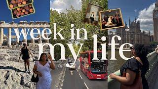 a week in my life | euro vacay: athens & london, easy travel makeup routine, pr unboxing