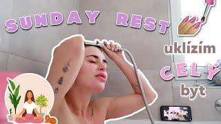 SUNDAY REST VLOG II velký úklid, pečení, beauty night, podcast