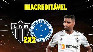 ZEBRA NO ÚLTIMO MINUTO DA PARTIDA ! ATLÉTICO MG 2X2 CRUZEIRO