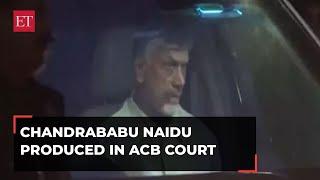 TDP chief Chandrababu Naidu produced in ACB court in skill development case