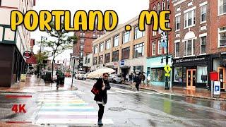 【Portland 】 Walking Downtown Portland ,Maine ,  Portland 4K | @travelusa78 | travel USA