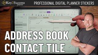 Digital Planner Address Book | Contact Tile