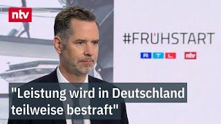 "Leistung wird in Deutschland teilweise bestraft": FDP-Fraktionschef im Frühstart | ntv