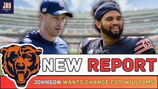 REPORT; Ben Johnson WANTS TO CHANGE Caleb Williams Based of NEW REPORT Per NFL Insider. Bears News