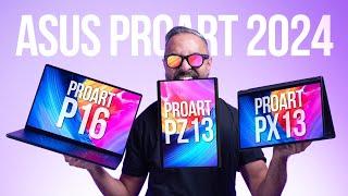 ASUS ProArt P16 vs PX13 vs PZ13 2024 - The Perfect Creator Laptops?