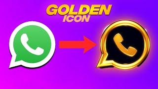 whatsapp golden icon / how to change whatsapp icon in gold color / gold icon whatsapp / golden icon