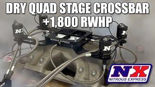 THIS BOLT ON ADDS 1800 RWHP?!? Nitrous Express Dry Quad Stage Crossbar System