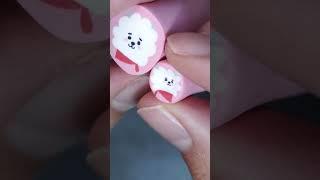 Making BT21 character AR.J with polymer clay