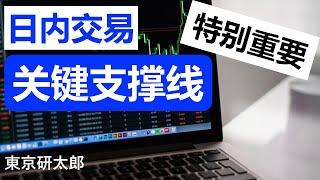 (76)【股票技术分析】日内交易关键支撑线（特别重要！）Key support line for day trading