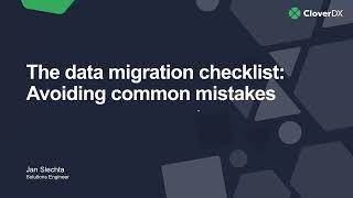 Data migration: Checklist for avoiding common mistakes