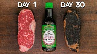 I soaked steaks in SOY sauce for 1 MONTH and ate it!