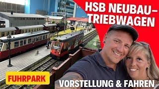 Fahrspaß im 2. Anlauf: HSB Neubautriebwagen von ED (mit Faust) / LGB Gartenbahn Modelleisenbahn #154