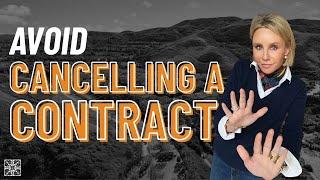 Don't Cancel the Contract in Real Estate!  Audra Lambert 2024