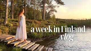 A week at my cabin in Finland: Finnish sauna, skincare routine & more