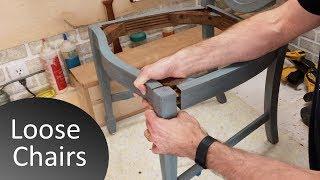 How to Repair Loose Chairs  | Wood Furniture Restoration