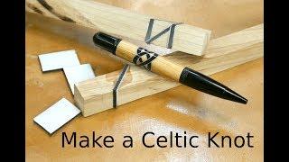 How to make a Celtic knot pen blank.   Start to finish. Woodturning