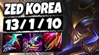 Zed vs Corki [ MID ] Lol Korea Grandmaster Patch 14.21 