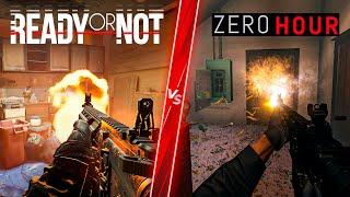 Ready or Not vs Zero Hour - Direct Comparison! Attention to Detail & Graphics! PC ULTRA 4K