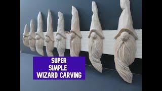 Carving -  Simple Wizard - wood spirit